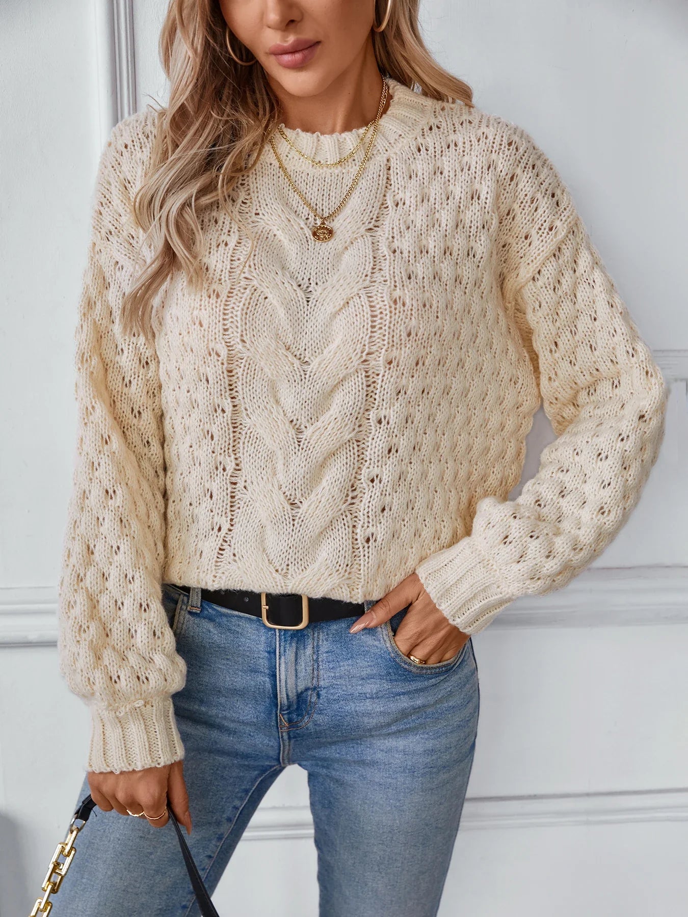 Catherine | Pull simple et élégant hiver