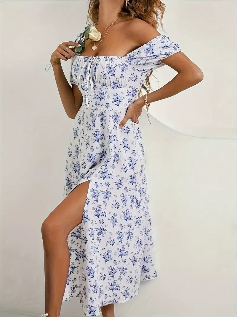 Adalie - Robe chic avec fente pour le printemps et l'été